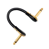 Guitar Patch Cables Right Angle 6Inch 15cm 1/4 Instrument for Effect Pedals