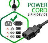 5ft AC Power Cord Cable for PG-1500 Smokeless Electric Grill 3-Prong Wire Lead