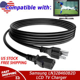 UL 6ft Power Cord For Samsung LN26B460B2DXZA LN32B460B2D LN32B460B2DXZA LCD TV