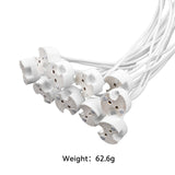 Ceramic Bi-Pin Socket Adapter For G4 GU5.3 G6.35 GY6.35 Light Bulbs 10PCS