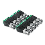 （10 Pack）BNC Balun Connector Coaxial/Cat5/6 to BNC Male Adapter