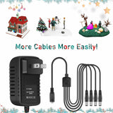 4-Output Charger For Halloween Horror Town 5602, 05906, 15724, 15725, 14824