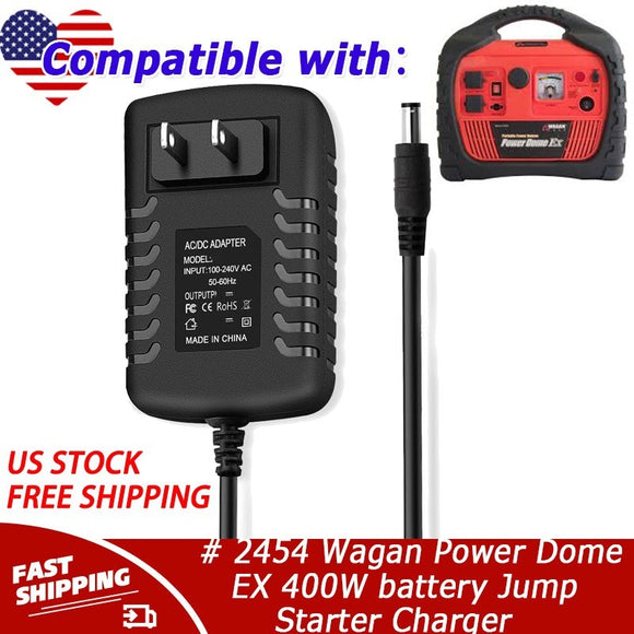 WALL Charger AC adapter for # 2454 Wagan Power Dome EX 400W battery Jump Starter