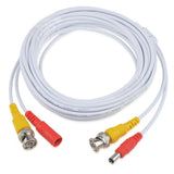 25ft Video Power BNC Cable Cord Lead Wires for Zosi CCTV DVR Security Cameras