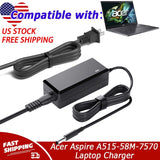 AC Adapter For Acer Aspire A515-58M-7570 A515-58MT-52RG Laptop Power Charger PSU