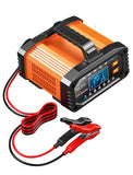 Car Battery Charger 20A 12V/24V Adjustable Current 0.5A-20A LiFePO4 Lead Acid...