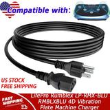 UL 6ft AC Power Cord For LifePro Rumblex LP-RMX-BLU RMBLXBLU 4D Vibration Plate