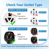 Adapter For NEMA 10-30 Tesla  Gen 2 & 3, This Adapter Plugs into Your 240V 24A