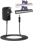 AC Adapter For Alesis Recital 88 Key Digital Piano Keyboard