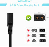 Power Cord for KENIC KE-01P E155176 7A 125V 2 Prong Polarized Square Round Plug