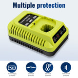 P117 Charger for Ryobi ONE+ P197 PBP002 PBP004 18V Lithium Batteries