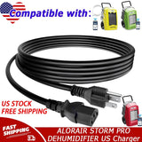 6ft UL AC/DC Power Cord for ALORAIR STORM PRO DEHUMIDIFIER US