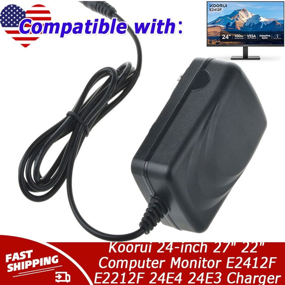 12V Adapter for Koorui 24-inch 27