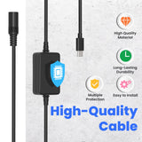 2-Pack Type-C to 12V Heated Jacket Adapter Cable for Milwaukee M12 Makita Dewalt