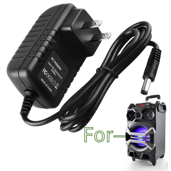 12V AC/DC Adapter for Pyle Pro PWMA325BT PWMA335BT Trolley Karaoke Speaker PSU