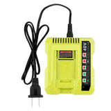 40V Charger For Ryobi 40V Battery OP4040 OP4050 OP4060 OP4075 OP40261 OP40601