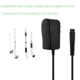 9V Adapter For LABIGO Cordless Spin Scrubber LA1 Pro,for Voweek VWS211,2 Prong