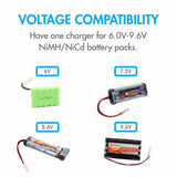 8.4-9.6V NiMH RC Airsoft Battery Pack 12V Charger w Large Tamiya Male Adapter