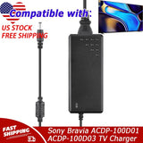 AC Adapter Charger For Sony Bravia ACDP-100D01 ACDP-100D03 TV Power Supply Cord