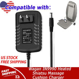 AC/DC Adapter Compatible with Wagan IN9990 Heated Shiatsu Massage Cushion