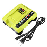 Charger For Ryobi 40V For OP401 OP404 OP406A OP40261 OP40301 OP40401 OP40501