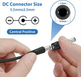 6V 1A AC Adapter Power Supply with 10 Plug Power Adapter DC 6V Power Cord