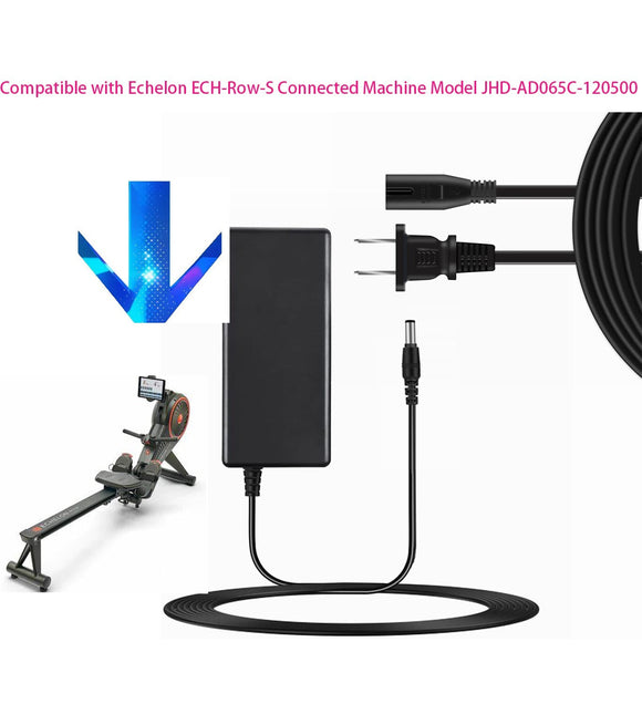 12V Adapter for Echelon Row-s ECH-Row-S Connected Model JHD-AD065C-120500 Power
