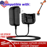 20V Lithium Battery Charger LCS1620 for Black Decker LLP120 LDX20C LST220