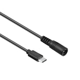 USB 3.1 Type C USB-C to DC 5.5 x 2.5mm Power Jack Extension Charge Cable