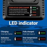 Fast Charger for Black & Decker 36V/40V MAX lithium ion Battery Charger LBXR2036