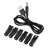 7 PCS 5V USB Adapter Cord for Beauty Instruments,Desk Lamps,Purifiers Shavers