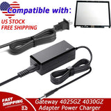 AC Adapter For Gateway 4025GZ 4030GZ 4046MX 4520GZ Power Cord Battery Charger US