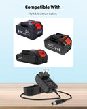 Power Adapter for 21V 4.0 Ah Lithium Tool BatterySnow Shovel Mini Chainsaw
