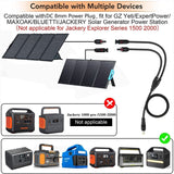 16.5Ft Solar to 8mm Adapter Cable For Jackery 1000 880 550 500 300 290 240 160