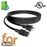 UL 6ft Power Cord For Roborock Qrevo CurvX Robot Vacuum Mop 22000Pa Suction