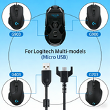 USB Charging Cable for Logitech G403 G900 G903 G703 G PRO X Superlight