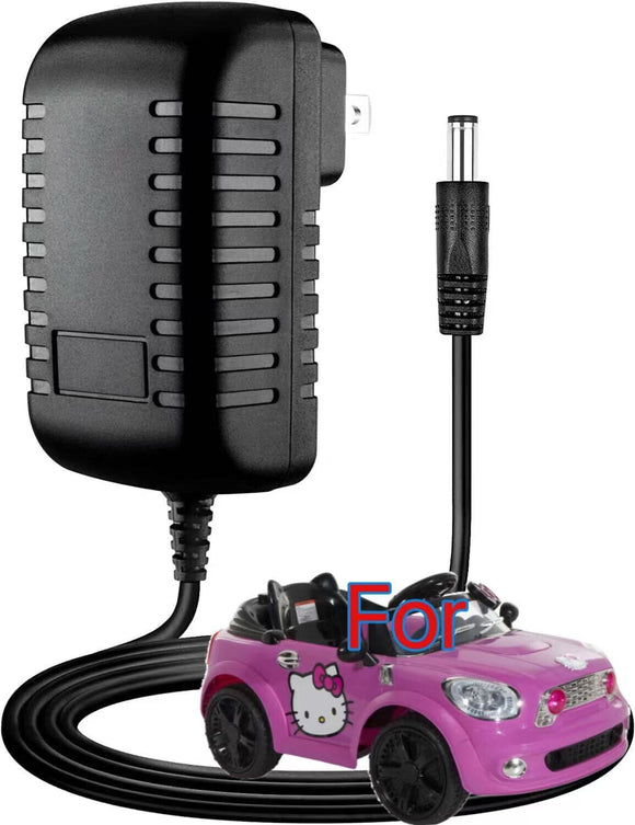 🐱power Cord Charger Plug for 6V Hello Kitty Ride On Battery Car AC Adapter