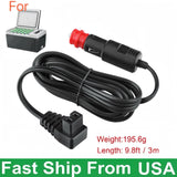 Power Cord Cable For 12V Fridge Freezers DC 12V Car Refrigerator RV Refrigera