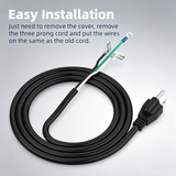Pool Pump Power Cord 6 Feet Electrical Plug  for Hayward Pool Pump Three Prong