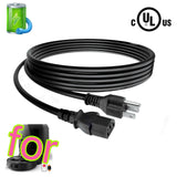 UL 6ft Power Cord for Roborock Saros Z70 Robot Vacuum Mop 22000Pa Suction
