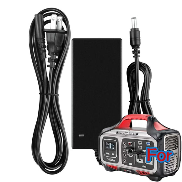 ⚡24V 3A AC Adapter For Rockpals 505Wh 500W Portable Power Station Power Supply