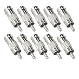 10pcs BNC Female Jack to RCA Male Plug Adapter Straight Connector for CCTV