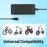 36V Battery Charger 42V 2A for Nakto 10Series Lithium RCA Plug