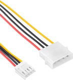 (4 Pcs) 4-pin Molex Male (LP4) to 4-pin Floppy FDD Female (SP4) Power Adapter