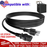 6ft UL AC Power Cord for 300L Aquarium Chiller 75gal 1/3 HP Fish Tank Chiller US