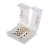 10pcs 4-Pin RGB LED Light Strip Connectors 10mm Unwired Gapless Solderless