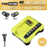 Replacement Charger for Ryobi Battery OP40401 OP40501 OP40602 OP4060A OP4040A