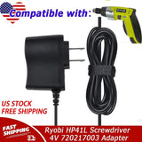 AC Adapter Battery Charger For Ryobi HP41L 4V Lithium-ion Screwdriver