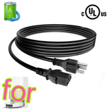UL 6ft Power Cord For DREAME L10s Pro Ultra Heat Robot Vacuum Mop Combo