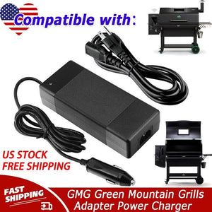12V 10A  Adapter for GMG Green Mountain Grills Davy Crockett Style P-1001